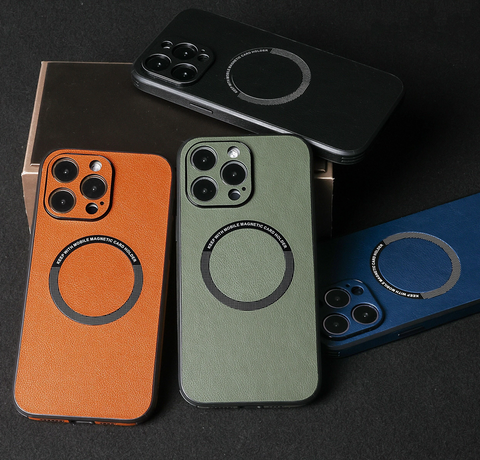 Custom Magsafe Leather Phone Case