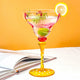 Hand Blown Painted Margarita Glass - TMKEFFC