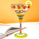 Hand Blown Painted Margarita Glass - TMKEFFC
