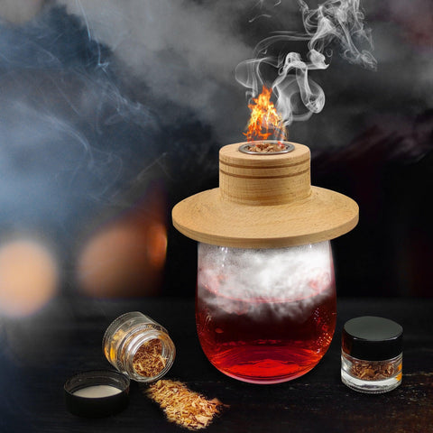 Cocktail Smoking Top with Wood Chips - TMKEFFC