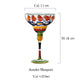 Hand Blown Painted Margarita Glass - TMKEFFC