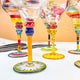 Hand Blown Painted Margarita Glass - TMKEFFC