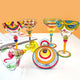 Hand Blown Painted Margarita Glass - TMKEFFC