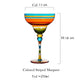 Hand Blown Painted Margarita Glass - TMKEFFC