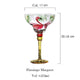 Hand Blown Painted Margarita Glass - TMKEFFC